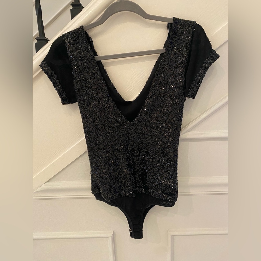 Bebe sequin top